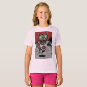 Camiseta Infantil Zombie Runner Cat - Front T-shirt (Voorkant volledig)