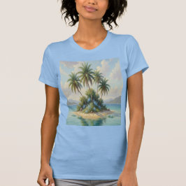 Camiseta isla en la playa  t-shirt