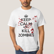 Camiseta Keep Calm and Kill Zombies