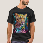Camiseta Leopardo Multicolorido com Asas T-shirt (Voorkant)