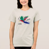 Camiseta Liberdade Arara (Desenho autoral) Tri-Blend Shirt (Voorkant)
