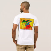 Camiseta Maculelê Masculina de Mangas Longas T-shirt (Achterkant volledig)