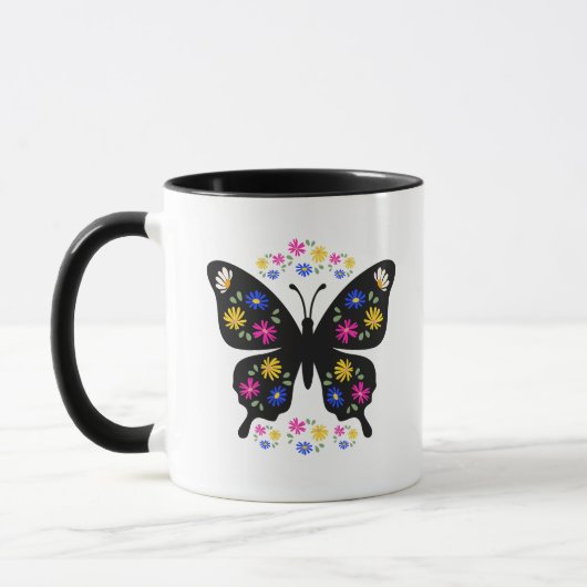 Camiseta mariposa con flores multicolor mok (Links)