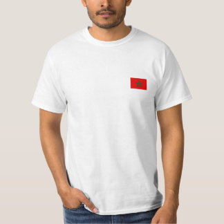 Camiseta Marruecos con bandera en el pecho y Diseñ T-shirt