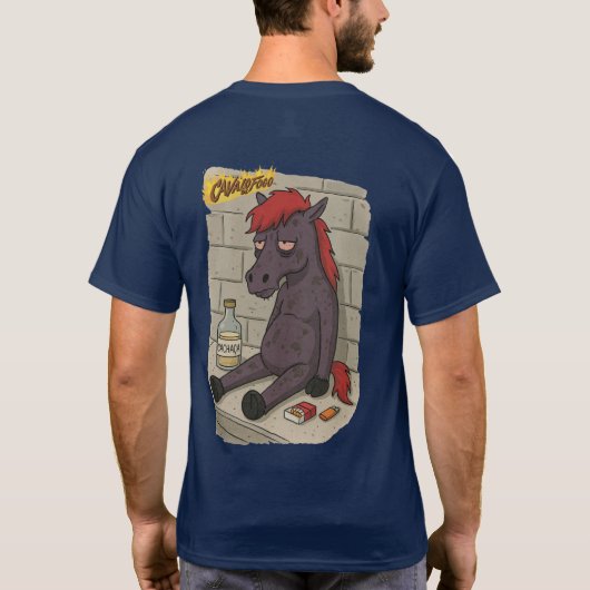 Camiseta Masc. Cavalo de Fogo - Back T-shirt (Achterkant)
