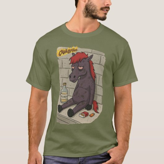 Camiseta Masc. Cavalo de Fogo - Front T-shirt (Voorkant)