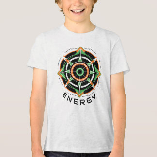 Camiseta Masc Juvenil Básica Abstrato Futurista-6 Tri-Blend Shirt