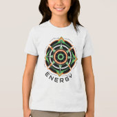 Camiseta Masc Juvenil Básica Abstrato Futurista-6 Tri-Blend Shirt (Voorkant)