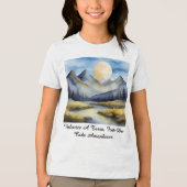 Camiseta Masc Juvenil Básica Amanhecer da Terra-2 Tri-Blend Shirt (Voorkant)