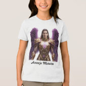 Camiseta Masc Juvenil Básica Arcanjo Metraton Tri-Blend Shirt (Voorkant)