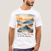 Camiseta Masculina Básica Amanhecer da Terra-1 T-shirt (Voorkant)