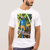 Camiseta Masculina Básica arara azul T-shirt (Voorkant)