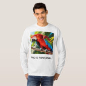 Camiseta Masculina Básica Arara Vermelha T-shirt (Voorkant volledig)