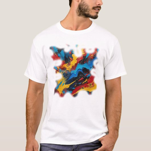 Camiseta Masculina Básica Arte Expressão T-shirt (Voorkant)