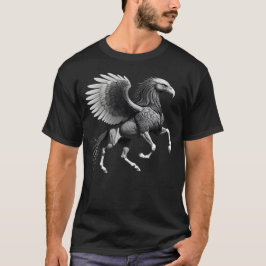 Camiseta Masculina Básica Cavalo Águia-1 T-shirt