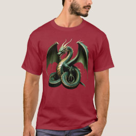 Camiseta Masculina Básica Dragão Cobra  T-shirt