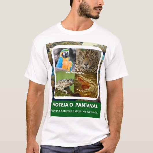 Camiseta Masculina Básica Pantanal T-shirt (Voorkant)