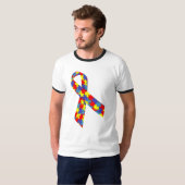 Camiseta Masculina Básica Ringer Laço T-shirt (Voorkant volledig)