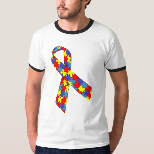 Camiseta Masculina Básica Ringer Laço T-shirt (Voorkant)