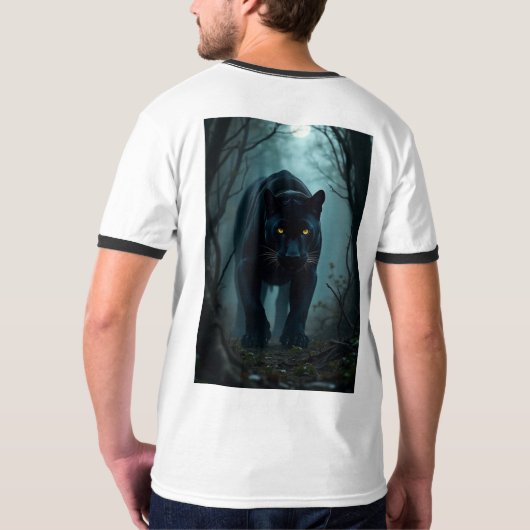 Camiseta Masculina Básica Ringer T-shirt (Achterkant volledig)