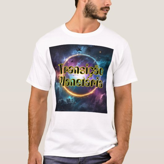 Camiseta Masculina Básica Transição Planetária-1 T-shirt (Voorkant)