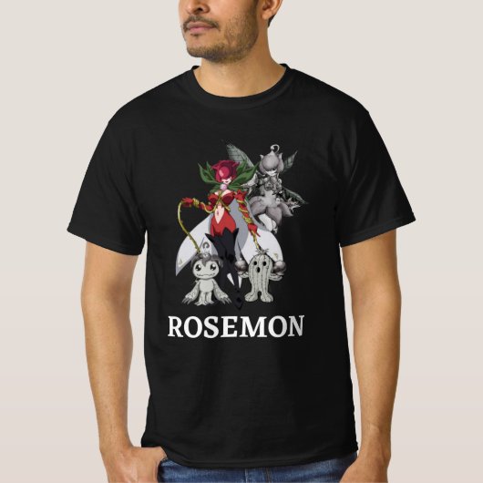 Camiseta Masculina Digimon Tri Rosemon T-shirt (Voorkant)