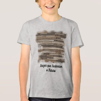 Camiseta Masculina Juvenil Básica Madeira Viva Tri-Blend Shirt