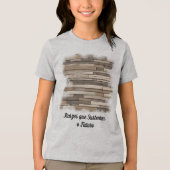 Camiseta Masculina Juvenil Básica Madeira Viva Tri-Blend Shirt (Voorkant)