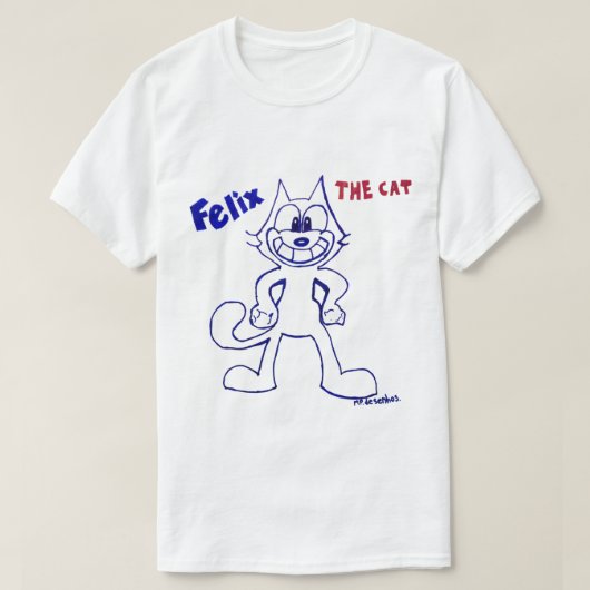 Camiseta Masculina - O Gato Félix T-shirt (Design voorkant)
