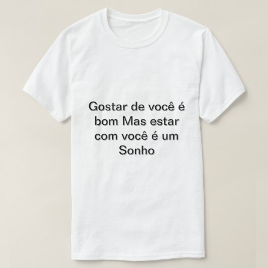 Camiseta Masculino gola canoa simples  T-shirt (Design voorkant)
