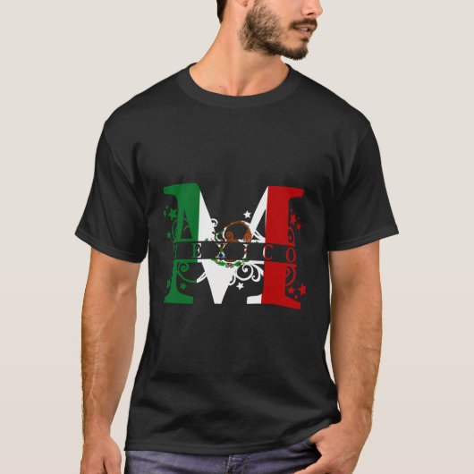 Camiseta Mexico Con Bandera Orgullo Mexicano Mexic T-shirt (Voorkant)