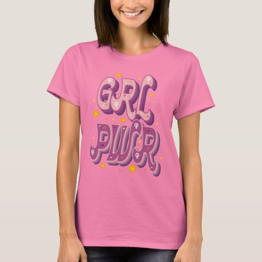 Camiseta Mujer GRL PWR T-shirt (Voorkant)