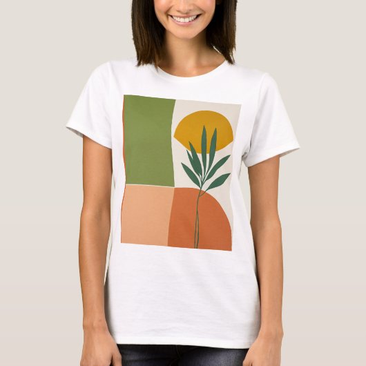 camiseta mujer planta minimal t-shirt (Voorkant)