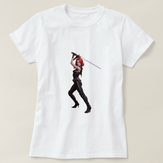 Camiseta mulher lutadora t-shirt (Design voorkant)