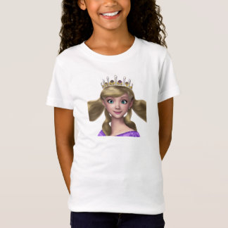 Camiseta niña , Disño princesa con corona T-shirt