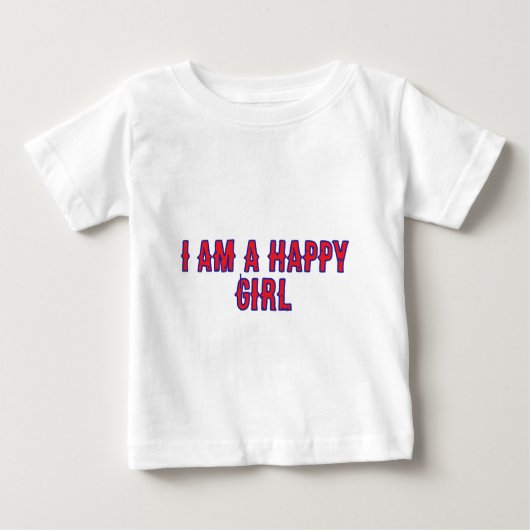 Camiseta Niña Feliz Sonriente Diseño Infantil (Voorkant)