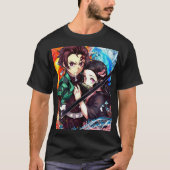 camiseta oversize nezuko y tajiro t-shirt (Voorkant)