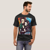 camiseta oversize nezuko y tajiro t-shirt (Voorkant volledig)