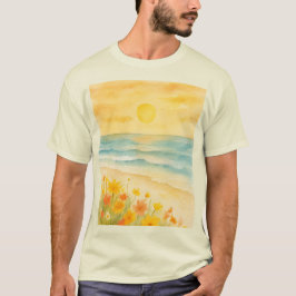 Camiseta Paisaje playa sereno  T-shirt
