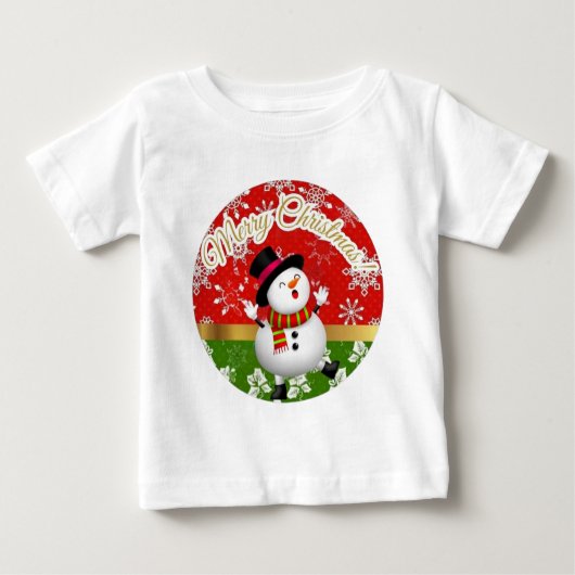  Camiseta para Bebês em Jersey Fina-Natal (Voorkant)