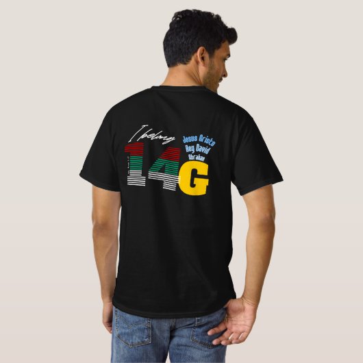 Camiseta para hombres con mensajes biblicos t-shirt (Achterkant volledig)