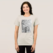 Camiseta Pertencimento (com desenho autoral) Tri-Blend Shirt (Voorkant volledig)