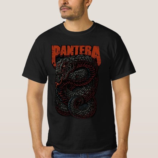 Camiseta preta banda Pantera T-shirt (Voorkant)