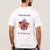 Camiseta Protección Civil T-shirt (Achterkant)
