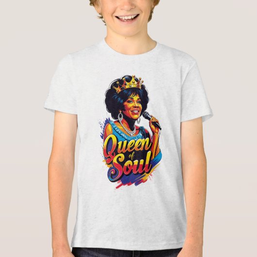 Camiseta Queen of Soul Tri-Blend Shirt (Voorkant)