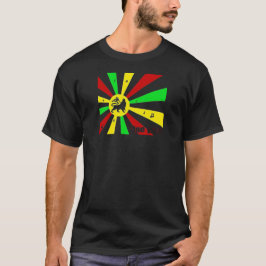 Camiseta reggae estilo bandeira  t-shirt