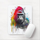 Camiseta Rey de la Selva: Majestuoso Gorila Espald Muismat (Met muis)