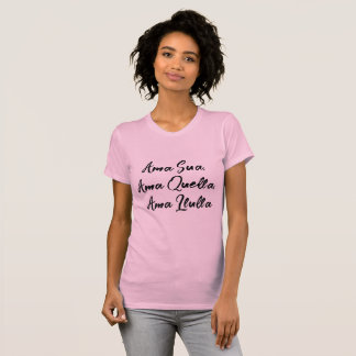 Camiseta rosa moda mujer t-shirt
