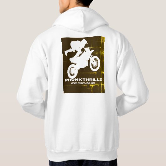 Camiseta, Salto Extremo en Motocross – PhonkThrill Hoodie (Achterkant)