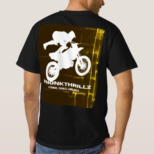 Camiseta, Salto Extremo en Motocross – PhonkThrill T-shirt (Achterkant)